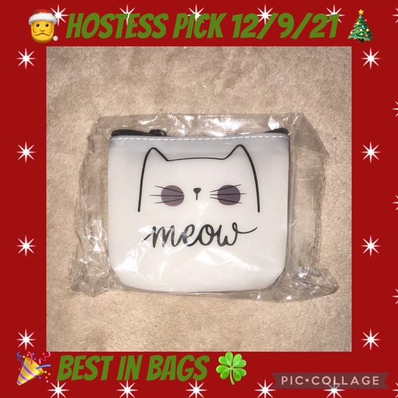 Handbags - Meow zippered silicone bag Clawee prize Win